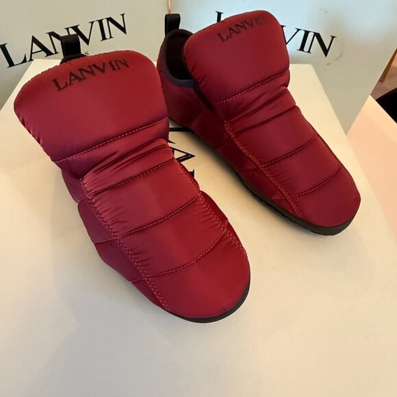 Lanvin Paris Men\'s Molded Rubber Curb Sneaker Shoe, Anthracite, 40 main image 14